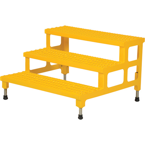 Adjustable Step-Mate Stand, 3 Step(s), 36-3/16" W x 33-7/8" L x 22-1/4" H, 500 lbs. Capacity Dufferin Supply