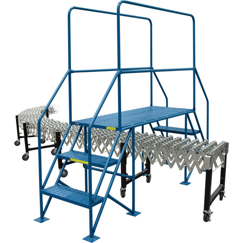 Crossover Ladder, 35-1/2" Overall Span, 31-1/2" H x 22" D, 22" Step Width Dufferin Supply