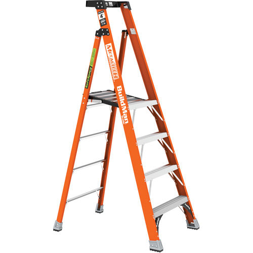 Safespace Platform Step Ladder, 4', 300 lbs. Cap. Dufferin Supply