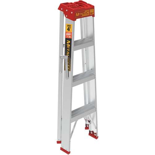Step Ladder, 4', Aluminum, 200 lbs. Capacity, Type 3 Dufferin Supply