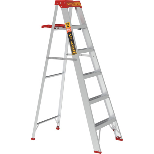 Step Ladder with Paint Tray, 6', Aluminum, 200 lbs. Capacity, Type 3 Dufferin Supply