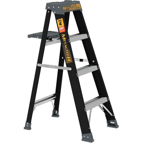 Step Ladder with Paint Tray, 4', Fibreglass, 250 lbs. Capacity, Type 1 Dufferin Supply