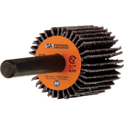Meule &agrave; lamelles Standard Abrasives, Oxyde d'aluminium, Grain 60, 1" x 1" x 1/4" Dufferin Supply