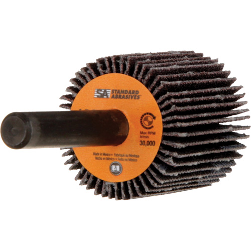 Meule &agrave; lamelles Standard Abrasives, Oxyde d'aluminium, Grain 120, 1" x 1" x 1/4" Dufferin Supply
