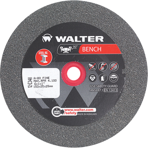 Bench Grinding Wheels, 6" x 1", 1" Arbor, 1 Dufferin Supply