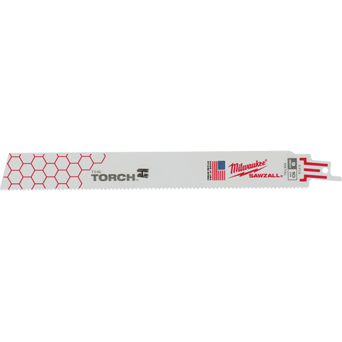 The Torch Sawzall&reg; Blades, Bi-Metal, 10 TPI, 9" L x 1" W Dufferin Supply