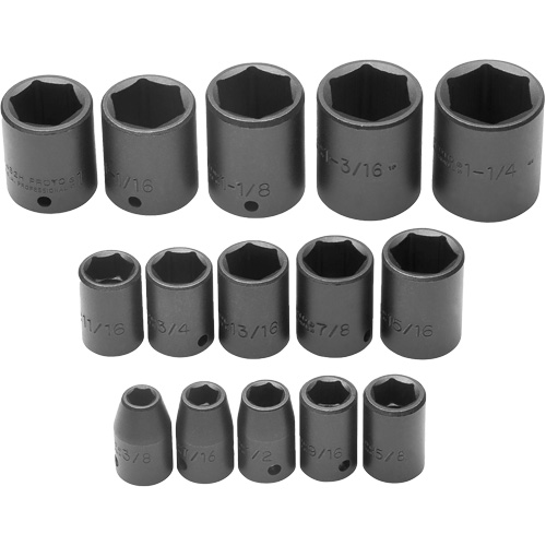 Jeu de douilles, 6 Mcx, Chocs, Prise de 1/2" Dufferin Supply