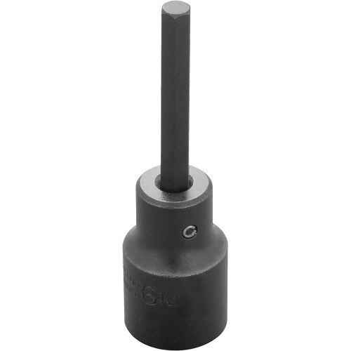 Socket Bit, Hex, 6 mm x 3-1/4" L, 1/2" Drive Dufferin Supply