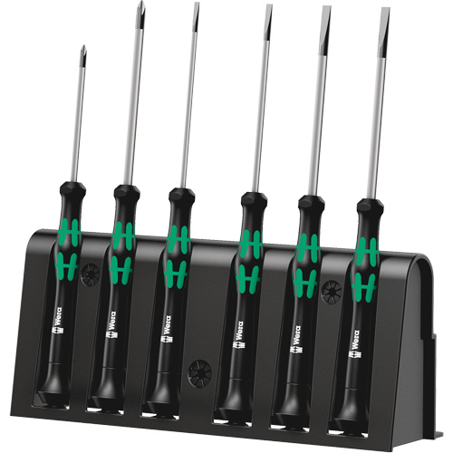 Micro Series Screwdriver Set with Rack, 6 Pcs. Dufferin Supply