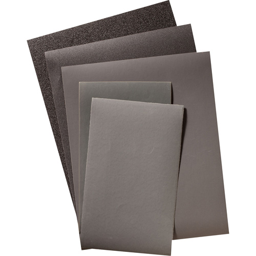 Feuille de papier abrasif, 9" x 11", Grain 320, Carbure de silicium Dufferin Supply