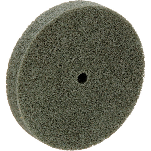 Meule homog&egrave;ne &agrave; faible densit&eacute; de s&eacute;rie 500 Standard Abrasives, 3" x 1/2", Arbre de 1/4", Grain de Moyen, Oxyde d'aluminium Dufferin Supply