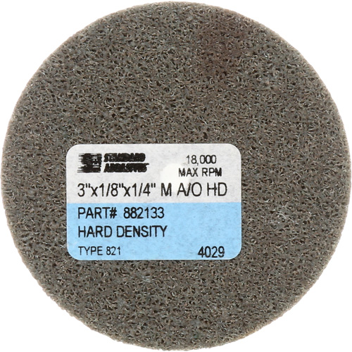 Disque unitaris&eacute; Standard Abrasives, 3" x 1/4", Arbre de 1/4", Grain de Fin, Oxyde d'aluminium Dufferin Supply