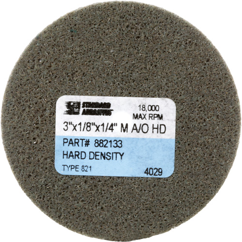 Disque unitaris&eacute; Standard Abrasives, 3" x 1/8", Arbre de 1/4", Grain de Moyen, Oxyde d'aluminium Dufferin Supply