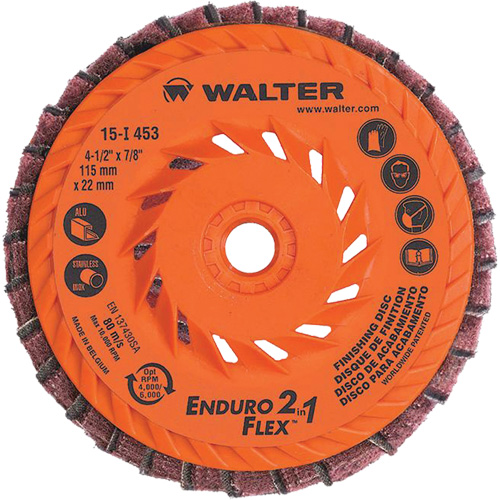 Enduro-Flex 2-in-1 Flap Disc, 4-1/2" x 5/8"-11, 80 Grit, Ceramic Dufferin Supply