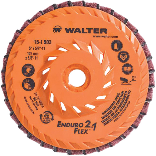 Enduro-Flex 2-in-1 Flap Disc, 5" x 5/8"-11, 80 Grit, Ceramic Dufferin Supply