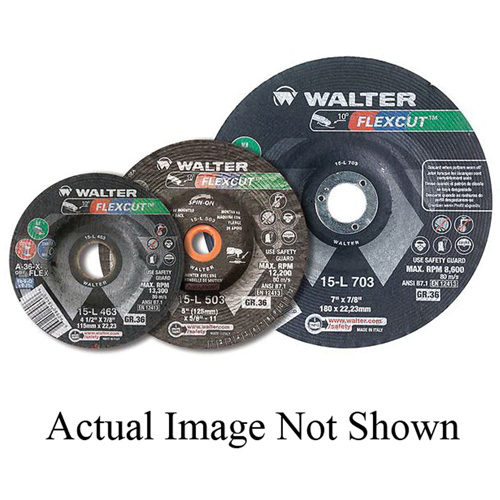 Meule FLEXCUT, 3", 36 Grain, Oxyde d'aluminium, 3/8", 20400 Tr/min, Type 29 Dufferin Supply