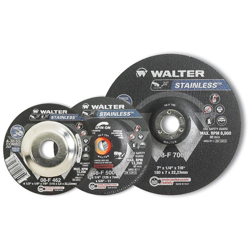Disque pour meulage et tronçonnage STAINLESS, 4-1/2" x 1/4", Arbre de 5/8"-11, Type 28S, Oxyde d'aluminium, 13 300 Tr/min Dufferin Supply