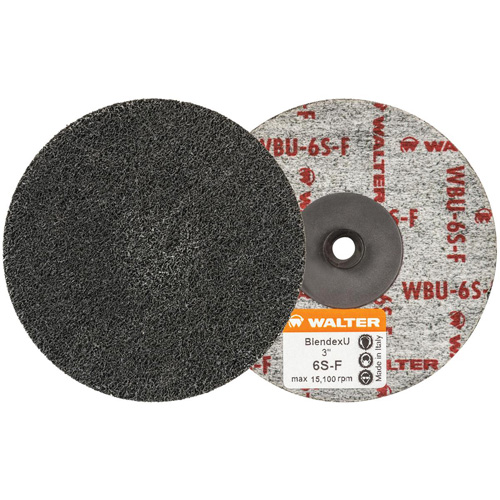 Twist Blendex U Discs, 3" Dia., Super Fine Grit, Silicon Carbide Dufferin Supply
