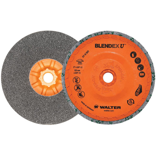 Blendex U Finishing Cup Disc, 5" Dia., Fine Grit, Silicon Carbide Dufferin Supply