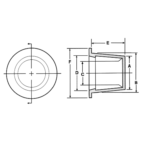 Plastic End Cap, 1/2" Dia. Dufferin Supply