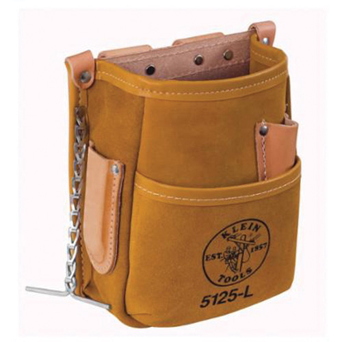 Tool Pouch, Tool Holder, Leather, 5 Pockets Dufferin Supply