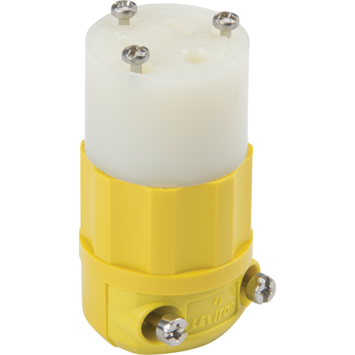 Industrial Straight Blade Connector, 5-15P, Nylon Dufferin Supply