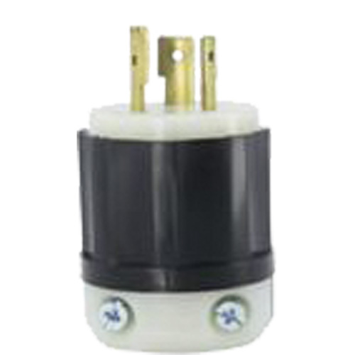 2-Pole 3-Wire Grounding Locking Plug, Nylon, 20 A, 347 V, L24-20P Dufferin Supply