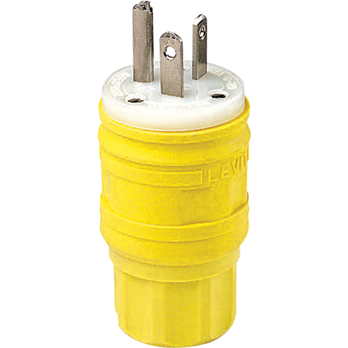 Wetguard Watertight Straight Blade Plug, Plastic, 20 A, 250 V Dufferin Supply