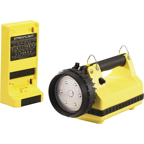 Lanterne avec syst&egrave;me de montage pour v&eacute;hicule E-Flood LiteBox, DEL, 615 lumens, 8 hres de fonctionnement, piles Rechargeable, Compris Dufferin Supply