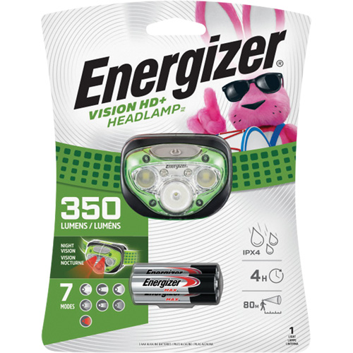 Lampe frontale Vision HD+, DEL, 350 lumens, 4 hres de fonctionnement, piles AAA Dufferin Supply