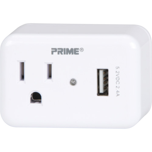 Chargeur USB Prime avec protection contre la surtension Dufferin Supply