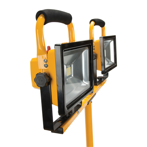 Twin-Head Work Light, LED, 40 W, 4800 Lumens, Aluminum Housing Dufferin Supply