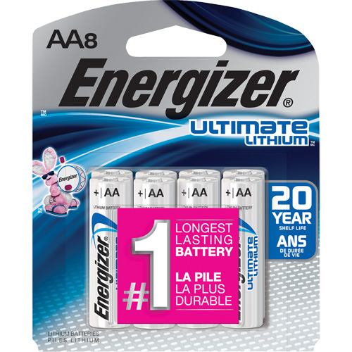 Batteries au lithium Ultimate, AA, 1,5 V Dufferin Supply