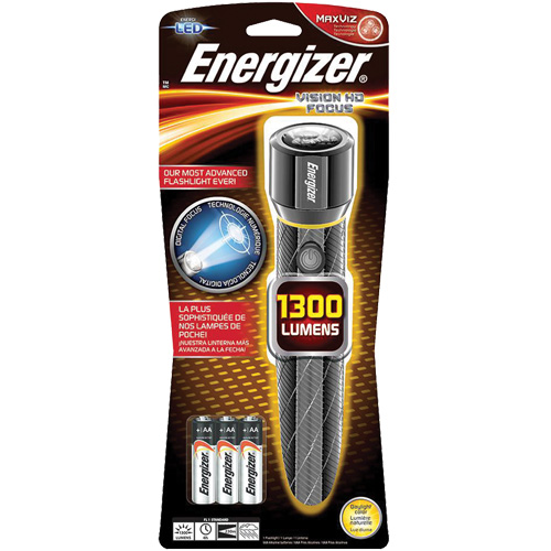 Lampe de poche Vision HD, DEL, 1300 lumens, Piles AA Dufferin Supply