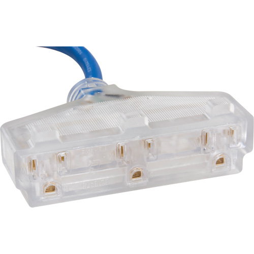 Cordon rallonge en caoutchouc TPE avec indicateur lumineux, Toutes saisons, SJEOW, AWG 14/3, 15 A, 3 prise(s), 25' Dufferin Supply