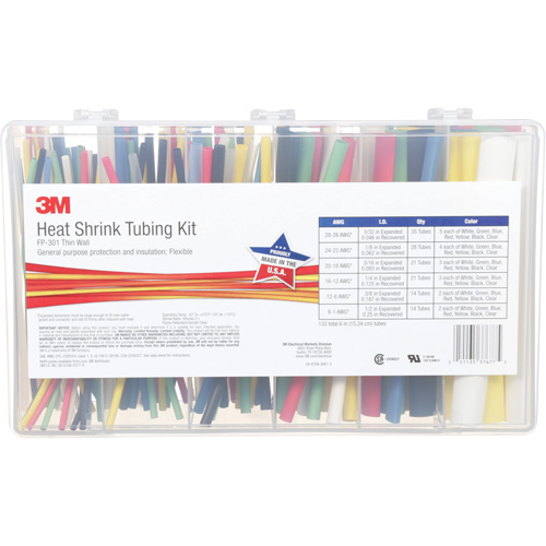 Heat Shrink Tubing, Thin Wall, 6", 0.5" (1.27cm) - 0.0938" (0.24cm) Dufferin Supply