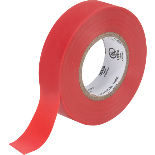 Electrical Tape, 19 mm (3/4") x 18 M (60'), Red, 7 mils Dufferin Supply