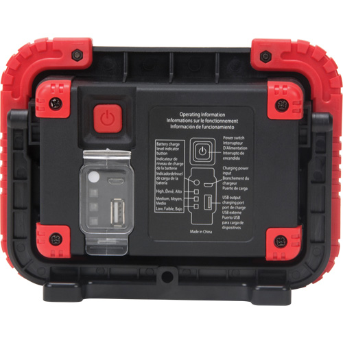 Portable Work Light, LED, 10 W, 1000 Lumens, Plastic Housing Dufferin Supply