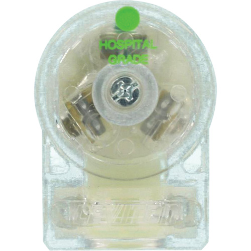 Angled Hospital Grade Extension Plug, Nylon, 15 Amps, 125 V Dufferin Supply