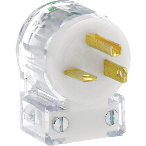 Angled Hospital Grade Extension Plug, Nylon, 20 Amps, 125 V Dufferin Supply