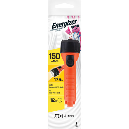 Lampe de poche portative Intrinsically Safe, DEL, 150 lumens, Piles AA Dufferin Supply