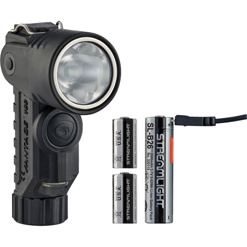 Vantage&reg; 180 X Multi-Fuel Helmet/Right Angle Flashlight, LED, Rechargeable/CR123A Batteries, Nylon Polymer Dufferin Supply