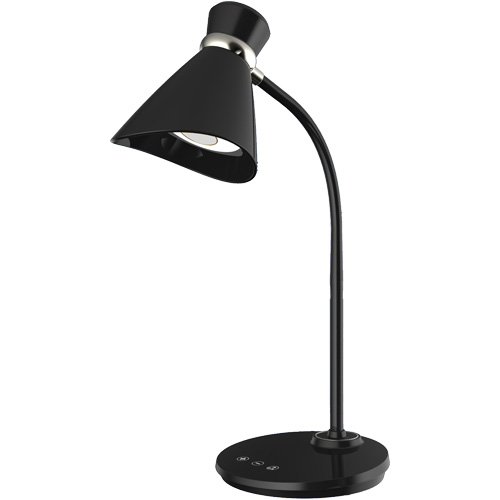 Desk Lamp, 6 W, LED, 16" Neck, Black Dufferin Supply