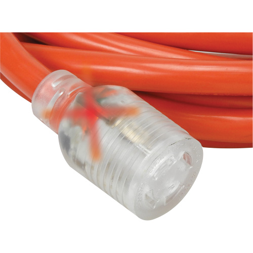 Rallonge pour g&eacute;n&eacute;ratrice &agrave; quatre prises, Ext&eacute;rieur, AWG 10, 30 A, 4 prise(s), 25' Dufferin Supply