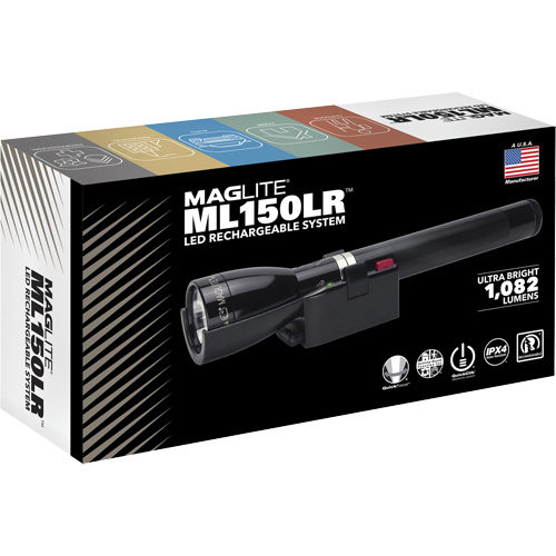 ML150LR(X) Fast-Charging Flashlight, LED, 1082 Lumens, Rechargeable Batteries Dufferin Supply