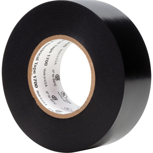 Temflex Vinyl Electrical Tape 1700, 25.4 mm (1") x 20.1 m (66'), Black, 7 mils Dufferin Supply