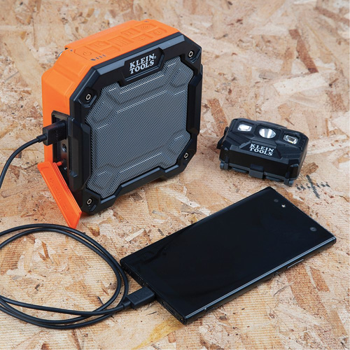 Bluetooth&reg; Jobsite Speaker with Magnet & Hook (Tool Only), Lithium-Ion Dufferin Supply