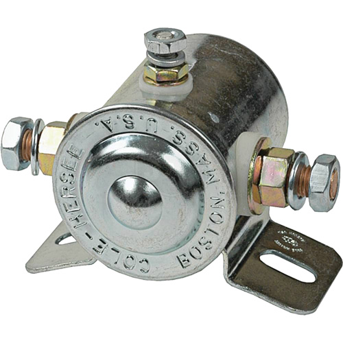 Grounded Continuous-Duty Solenoid Relay, Mini-Breaker, 12 V Dufferin Supply