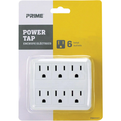Power Tap, 6 Outlet(s), 15 A, 1875 W, 125 V Dufferin Supply