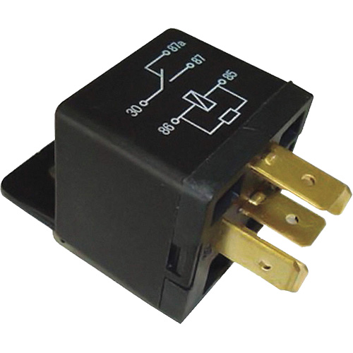 SPDT Mini Relay with Resistor, Plug, 40 Amps, 12 V Dufferin Supply